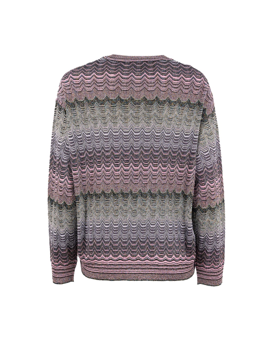 shop MISSONI  Paricollo: Missoni maglia paricollo.
Maniche lunghe.
Girocollo.
Polsini elasticizzati.
Composizione: 66% Viscosa, 34% fibra metalizzata.
Made in Italy.. DS24WN0P BK039I-SM9G5 number 225240